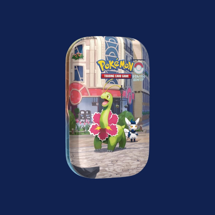 Pokémon-Sammelkartenspiel: Mini-Tin-Box Illumina City: Meganie & Psiaugon (2 Boosterpacks, 1 Bildkarte und 1 Stickerbogen)