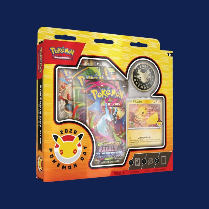 Pokemon Day 2026 Kollektion - (Promo, Coin & Booster Packs) Deutsch NEU & OVP und BB-Toy-Trades-Toploade